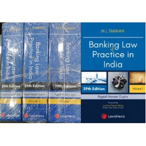 LexisNexis's Banking Law & Practice in India by M. L. Tannan (Set of 4 HB Volumes 2021) 